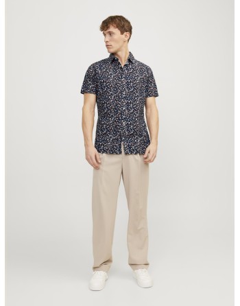 CAMISA M/C FLORECITAS SLIM FIT 12251656 JPRBLASUMMER PRINT SHIRT S/S SS24 SN