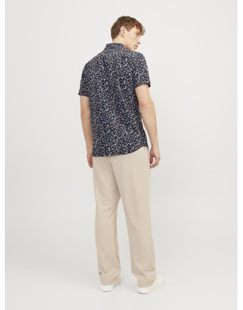 CAMISA M/C FLORECITAS SLIM FIT 12251656 JPRBLASUMMER PRINT SHIRT S/S SS24 SN