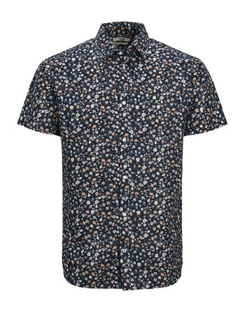 CAMISA M/C FLORECITAS SLIM FIT 12251656 JPRBLASUMMER PRINT SHIRT S/S SS24 SN