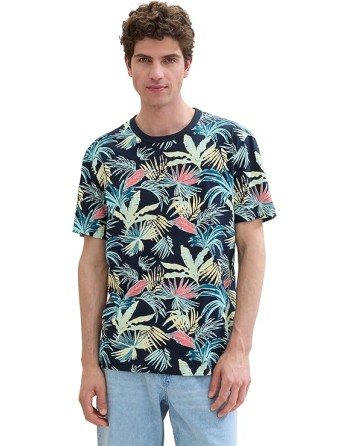 CAMISETA M/C ESTAMPADO HOJAS 1041858 