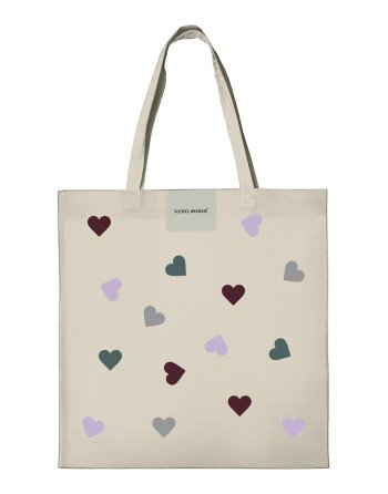 BOLSA DE TELA CORAZONES 10266947 VMMELODI SHOPPING NET
