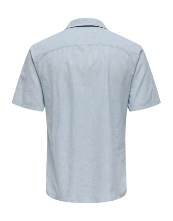 CAMISA M/C LINO BOLSILLOS 22033057 ONSIVANS SS RESORT 2PKT LINEN SHIRT