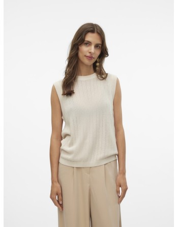 TOP PUNTO SIN MANGAS 10310342 VMNEWLEXSUN SL O-NECK STITCH PULLOVER G