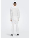 CAMISA M/L CUELLO MAO 22009883 ONSCAIDEN LIFE LS HALFPLACKT LINEN NOOS