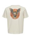 CAMISETA M/C TIGRE FEARLESS LIVING 22030587 ONSMICHI LIFE REG SS TEE