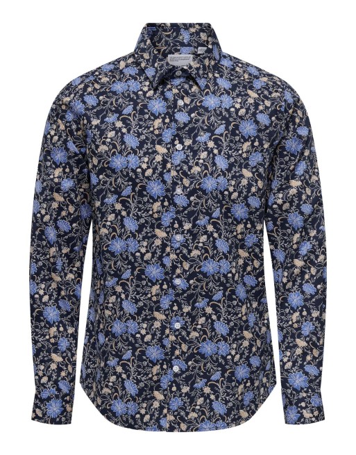 CAMISA M/L FLOREADA 22030926 ONSJORDAN SLIM COMFORT STRETCH AOP LS