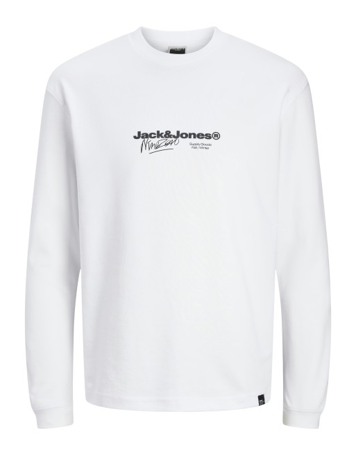 CAMISETA M/L JACK AND JONES SUPPLY GOODS-FALL/WINT 12265426 JCOCHARLIE BRANDING TEE LS CREW NECK