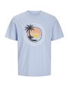 CAMISETA M/C JACK AND JONES PALMERAS 12269418 JJPALM TEE SS CREW NECK LN