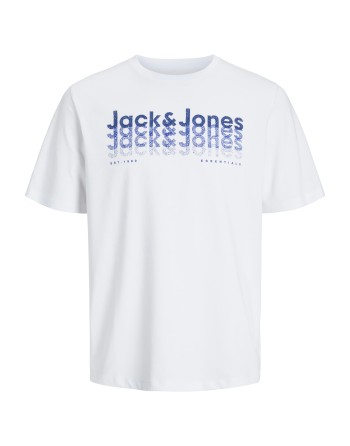 CAMISETA M/C JACK AND JONES LOGO DIFUMINADO 12269335 JJTEX TEE SS CREW NECK