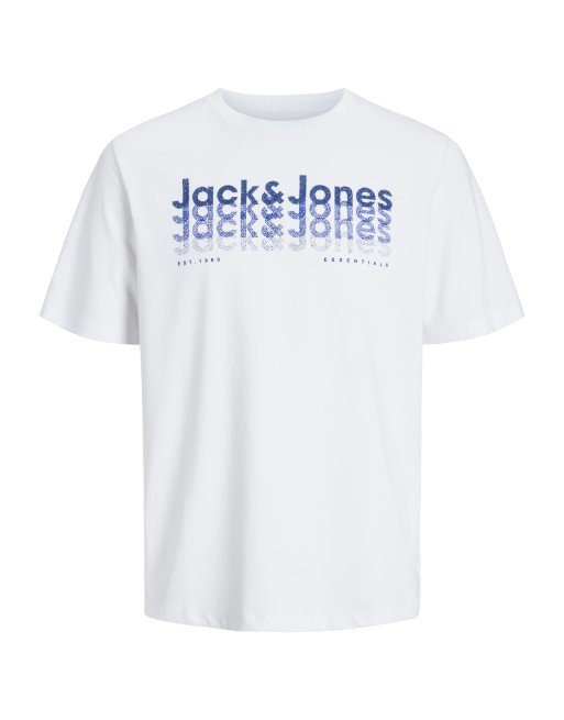 CAMISETA M/C JACK AND JONES LOGO DIFUMINADO 12269335 JJTEX TEE SS CREW NECK