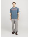 CAMISETA M/C JACK AND JONES LOGO DIFUMINADO 12269335 JJTEX TEE SS CREW NECK