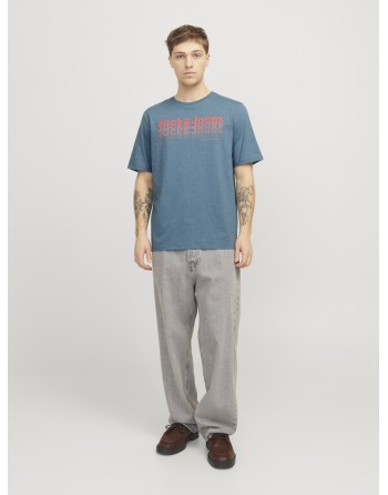 CAMISETA M/C JACK AND JONES LOGO DIFUMINADO 12269335 JJTEX TEE SS CREW NECK