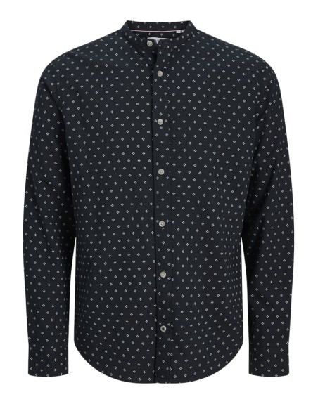 CAMISA M/L CUELLO MAO FLORECITAS 12270089 JJPIERRE SLUB AOP BAND SHIRT LS
