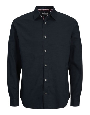 CAMISA M/L HILO CUELLO CON FLORECITAS 12270088 JJPIERRE SLUB DETAIL SHIRT LS