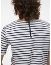 CAMISETA M/C RAYAS CREMALLERA ESPALDA 10304716 VMABBY SS ZIP TOP JRS NOOS