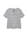 CAMISETA M/C RAYAS CREMALLERA ESPALDA 10304716 VMABBY SS ZIP TOP JRS NOOS