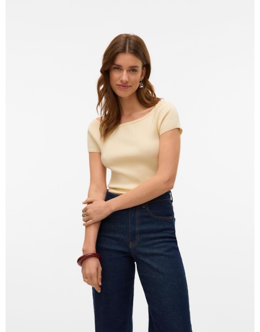 TOP PUNTO M/C CUELLO BARCO 10327913 VMPOPPY SS OFF SHOULDER TOP VMA NOOS