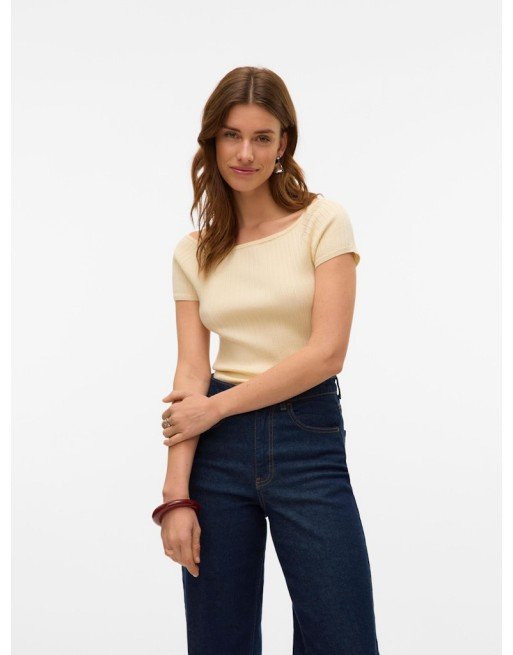 TOP PUNTO M/C CUELLO BARCO 10327913 VMPOPPY SS OFF SHOULDER TOP VMA NOOS