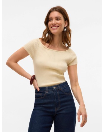 TOP PUNTO M/C CUELLO BARCO 10327913 VMPOPPY SS OFF SHOULDER TOP VMA NOOS