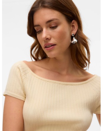 TOP PUNTO M/C CUELLO BARCO 10327913 VMPOPPY SS OFF SHOULDER TOP VMA NOOS