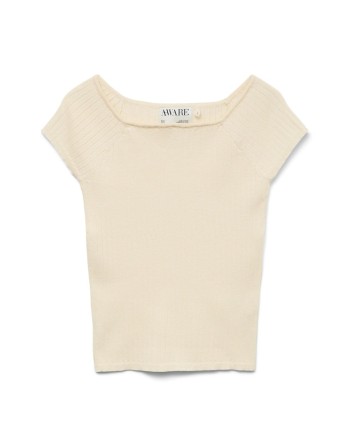 TOP PUNTO M/C CUELLO BARCO 10327913 VMPOPPY SS OFF SHOULDER TOP VMA NOOS