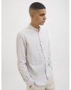 CAMISA M/L CUELLO MAO RAYAS 12269319 JJESUMMER BAND SHIRT LS SN
