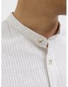 CAMISA M/L CUELLO MAO RAYAS 12269319 JJESUMMER BAND SHIRT LS SN