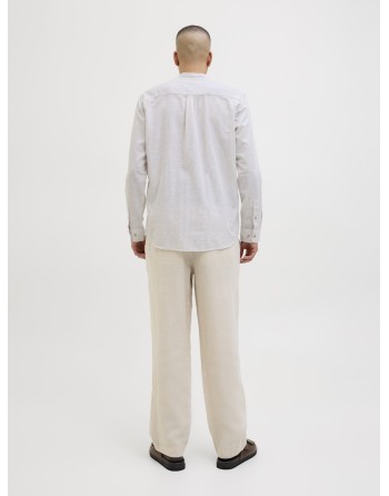 CAMISA M/L CUELLO MAO RAYAS 12269319 JJESUMMER BAND SHIRT LS SN