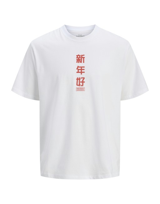 CAMISETA M/C LETRAS CHINAS ORIGINALS WORLDWIDE 12275402 JORSNAKE TEE SS CREW NECK TG LN