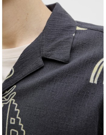 CAMISA M/C ESTAMPADA EFECTO CRINKLE 12277211 JORLUKE CRINKLE AOP SHIRT SS