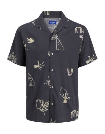 CAMISA M/C ESTAMPADA EFECTO CRINKLE 12277211 JORLUKE CRINKLE AOP SHIRT SS