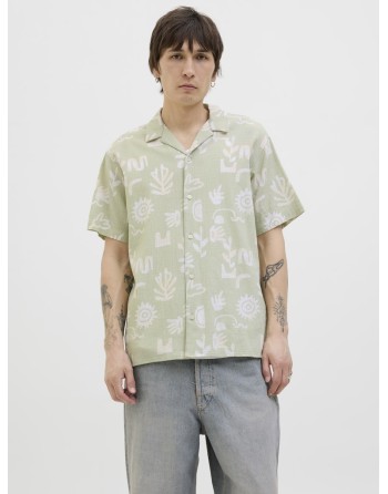 CAMISA M/C ESTAMPADA EFECTO CRINKLE 12277211 JORLUKE CRINKLE AOP SHIRT SS