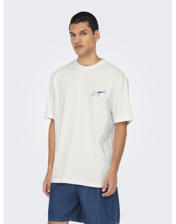 CAMISETA M/C CAPRI CLOU 22034452 ONSMILO SKETCH LIFE RLX COAST SS TEE