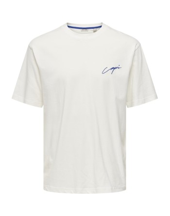 CAMISETA M/C CAPRI CLOU 22034452 ONSMILO SKETCH LIFE RLX COAST SS TEE