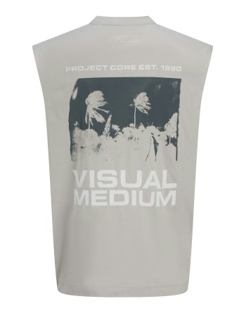 CAMISETA S/M LOGO JACK AND JONES 12276732 JCOSAGO GRAPHIC BACK SLEEVELESS TEE