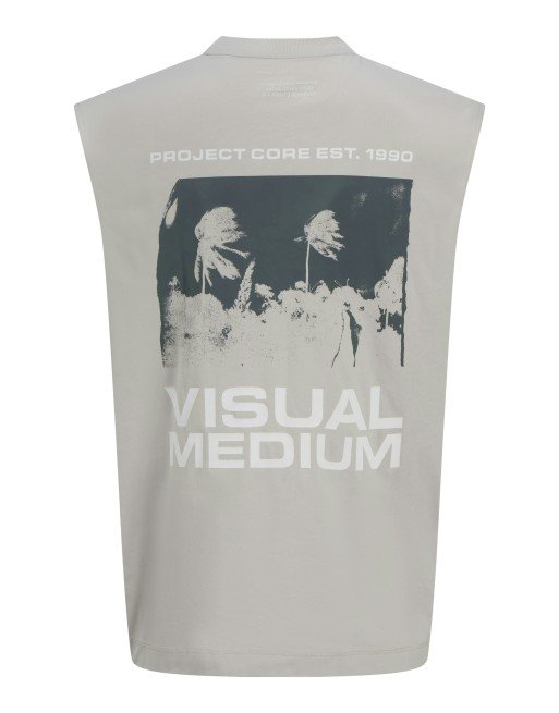 CAMISETA S/M LOGO JACK AND JONES 12276732 JCOSAGO GRAPHIC BACK SLEEVELESS TEE