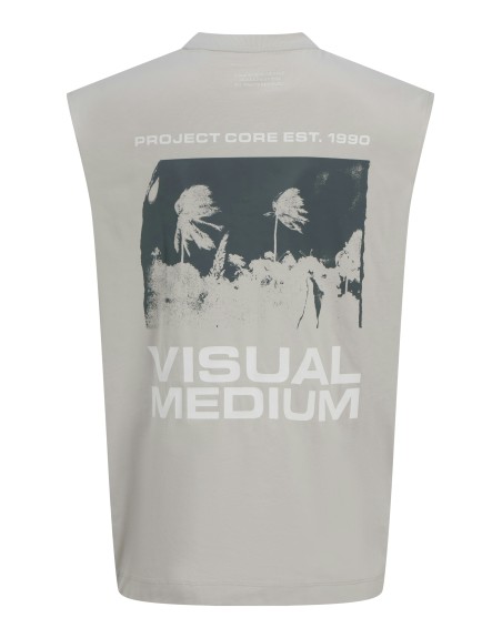 CAMISETA S/M LOGO JACK AND JONES 12276732 JCOSAGO GRAPHIC BACK SLEEVELESS TEE