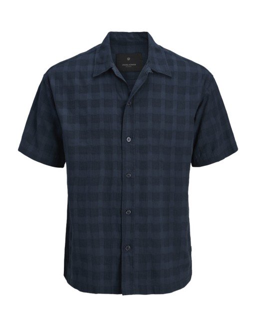 CAMISA M/C DOBBY CUADROS 12278856 JPRBLAVANCE DOBBY S/S SHIRT