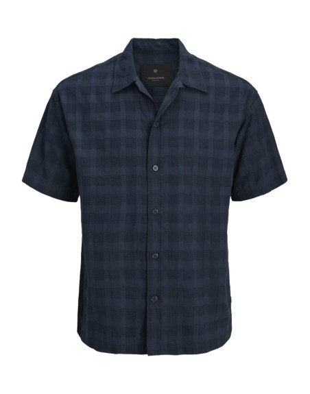 CAMISA M/C DOBBY CUADROS 12278856 JPRBLAVANCE DOBBY S/S SHIRT