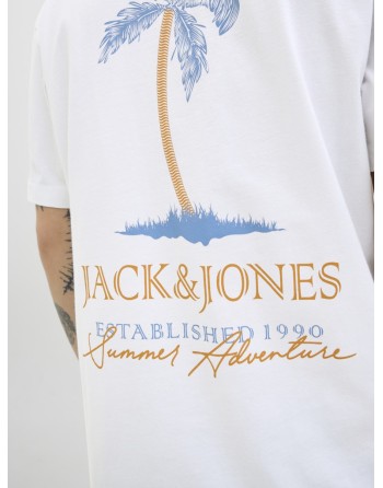 CAMISETA M/C JACK AND JONES ESTABLISHED 1990 12269372 JJSUMMER VIBES TEE SS CREW NECK LN