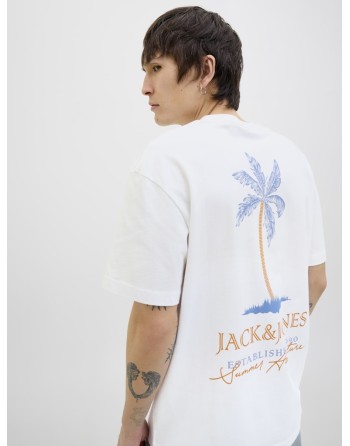 CAMISETA M/C JACK AND JONES ESTABLISHED 1990 12269372 JJSUMMER VIBES TEE SS CREW NECK LN