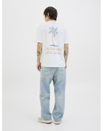 CAMISETA M/C JACK AND JONES ESTABLISHED 1990 12269372 JJSUMMER VIBES TEE SS CREW NECK LN