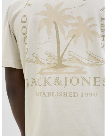 CAMISETA M/C JACK AND JONES ESTABLISHED 1990 12269372 JJSUMMER VIBES TEE SS CREW NECK LN