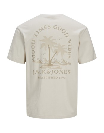 CAMISETA M/C JACK AND JONES ESTABLISHED 1990 12269372 JJSUMMER VIBES TEE SS CREW NECK LN