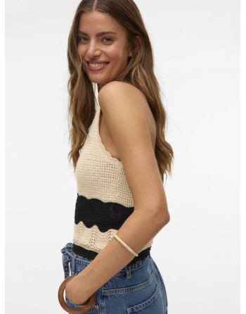 TOP CROCHET TIRANTE ATADO CUELLO 10326440 VMFLORIDA SL HALTERNECK TOP GA SE