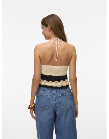 TOP CROCHET TIRANTE ATADO CUELLO 10326440 VMFLORIDA SL HALTERNECK TOP GA SE