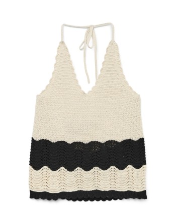 TOP CROCHET TIRANTE ATADO CUELLO 10326440 VMFLORIDA SL HALTERNECK TOP GA SE