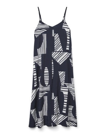 VESTIDO MIDI TIRANTES ANIMAL PRINT 10303398 VMJOSIE CALF SINGLET DRESS WVN GA