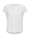 CAMISETA SIN MANGAS FLORES CALADAS 15231005 ONLSMILLA LIFE S/S TOP JRS NOOS