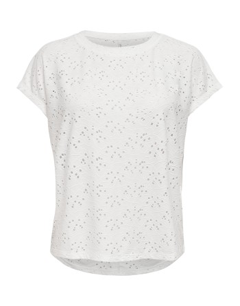 CAMISETA SIN MANGAS FLORES CALADAS 15231005 ONLSMILLA LIFE S/S TOP JRS NOOS